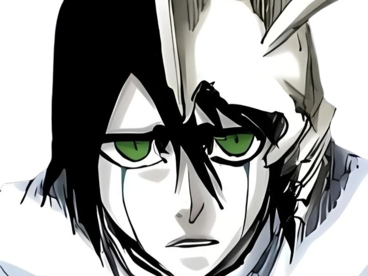 Sticker ulquiorra cifer bleach cheveux noir yeux vert arrancar masque fic bloop par Bl0op