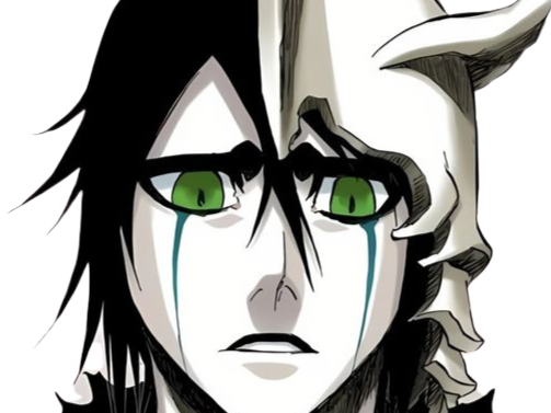 Sticker ulquiorra cifer bleach cheveux noir yeux vert arrancar masque fic bloop par Bl0op