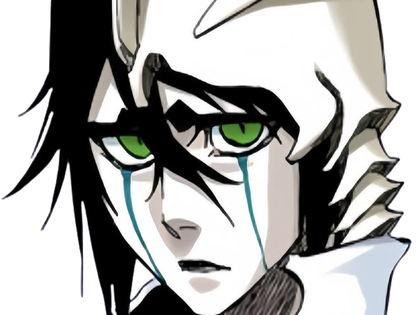 Sticker ulquiorra cifer bleach cheveux noir yeux vert arrancar masque fic bloop par Bl0op