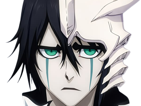 Sticker ulquiorra cifer bleach cheveux noir yeux vert arrancar masque fic bloop par Bl0op