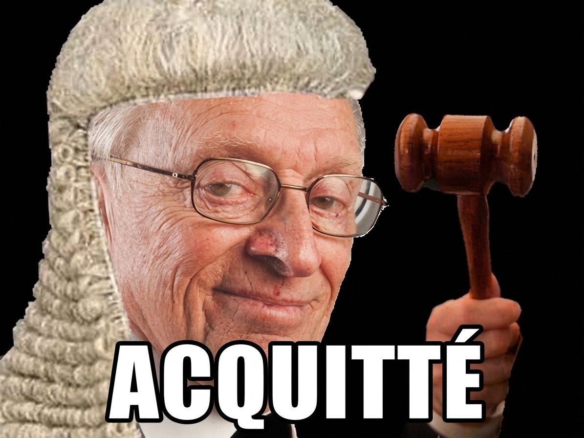 Sticker larry aquitte juge change tribunal dossier lildurk septembre par Bidestico