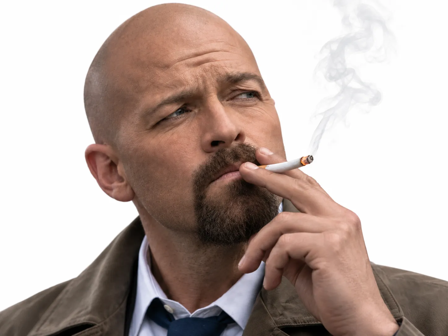 Sticker supernatural castiel fume fumer cigarette cool chauve par XDREAD