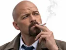 supernatural castiel fume fumer cigarette cool chauve