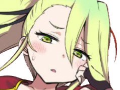 Sticker kj kikoojap anime manga jeu video game deathpolca demons roots fille blonde demon ennui mepris par NanchiCELESTIN