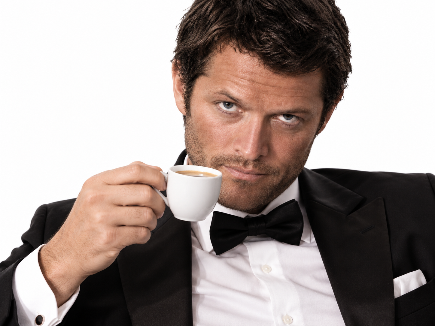 Sticker supernatural castiel relax cafe matin par XDREAD
