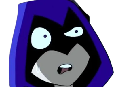 Sticker raven teen titans violet pourpre dc comics demi demone trichoporphyree indigo capuche par PubliusOvidius