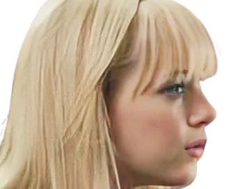 Sticker emma emily jean stone actrice productrice americaine gwen stacy blonde yeux verts femme oscarisee attaches par PubliusOvidius