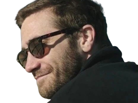 Sticker jake gyllenhaal davis mitchell demolition homme brun acteur triste depression trentaine trentenaire par PubliusOvidius