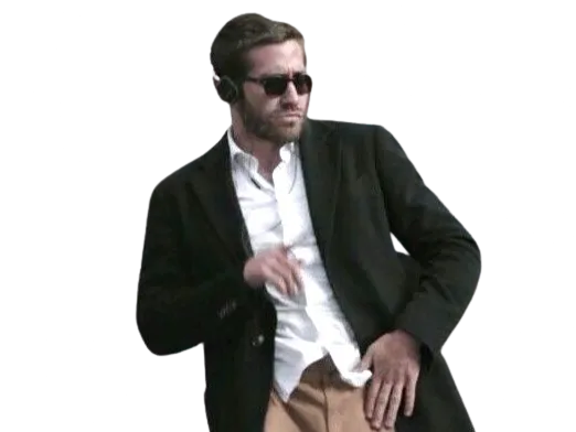 Sticker jake gyllenhaal davis mitchell demolition homme brun acteur triste depression trentaine trentenaire par PubliusOvidius