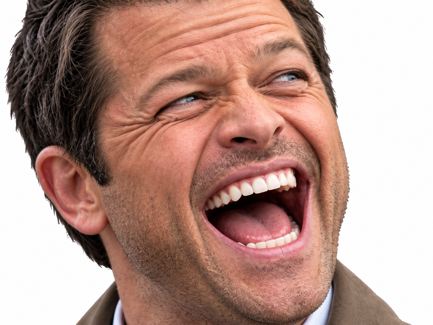 Sticker supernatural castiel rigole rire par XDREAD