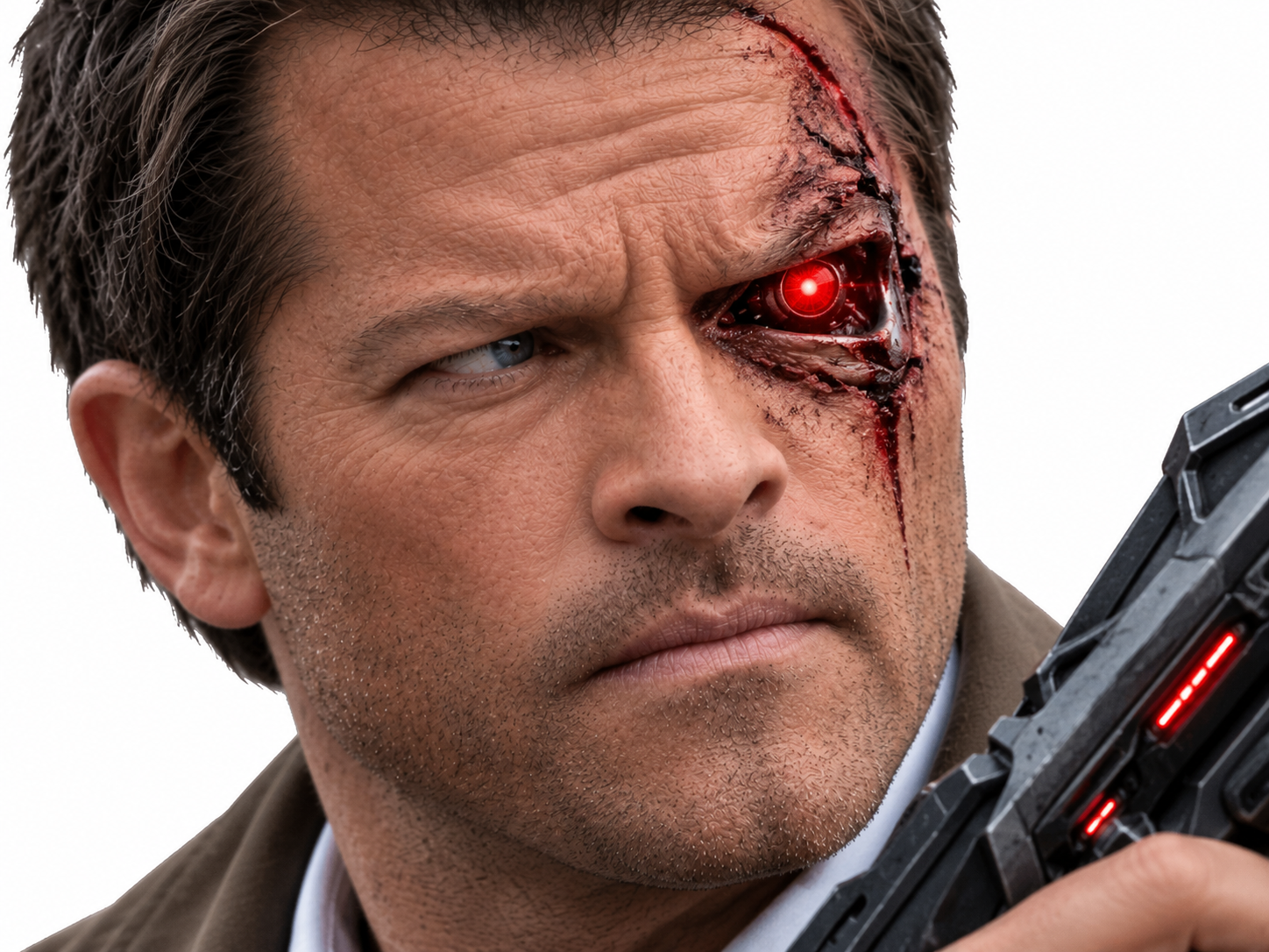 Sticker supernatural castiel terminator robot cyborg par XDREAD