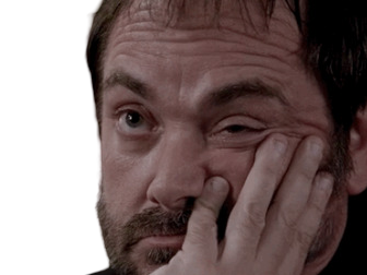 Sticker supernatural crowley honte sry flemme fatigue par XDREAD