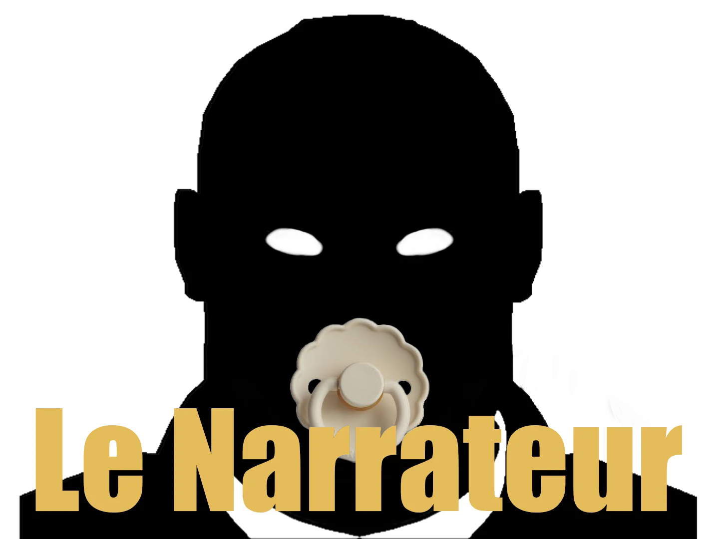 Sticker le narrateur fdp fic bloop personnage a pendre par les pouces gros bebe boude par PubliusOvidius