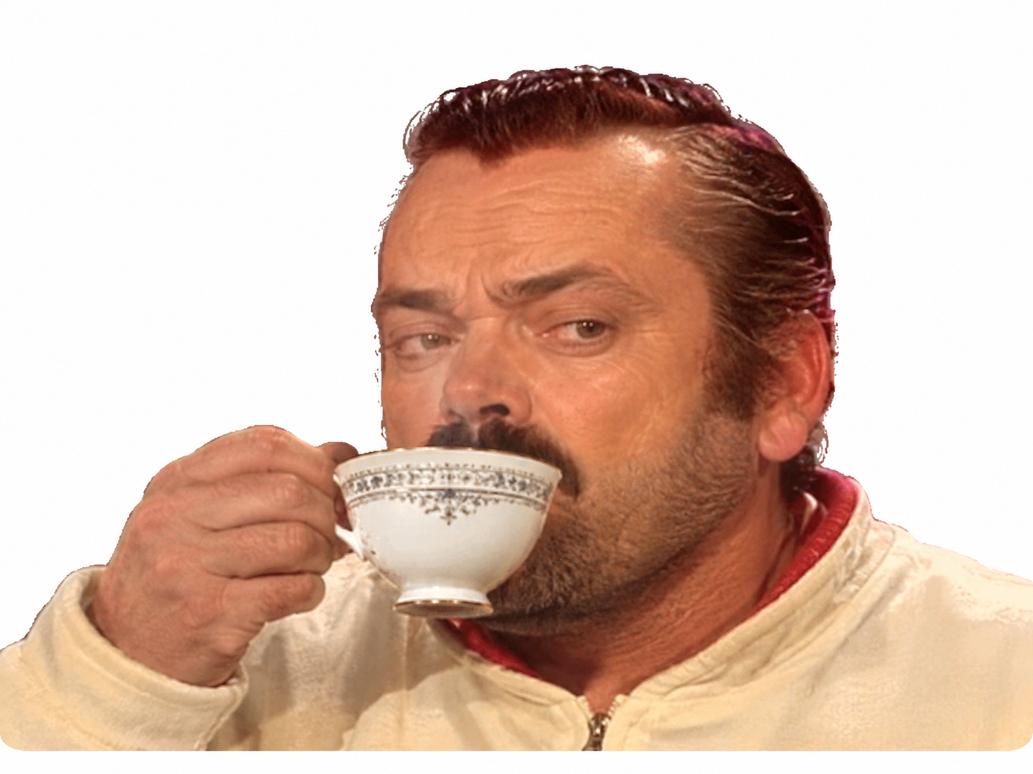 Sticker supernatural crowley boire tasse tassecafe par XDREAD