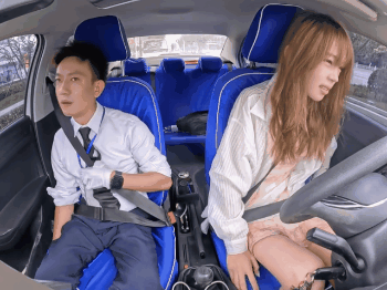 Sticker examinateur permis voiture rate conduite gif chinoise cute mignonne par Tromperie