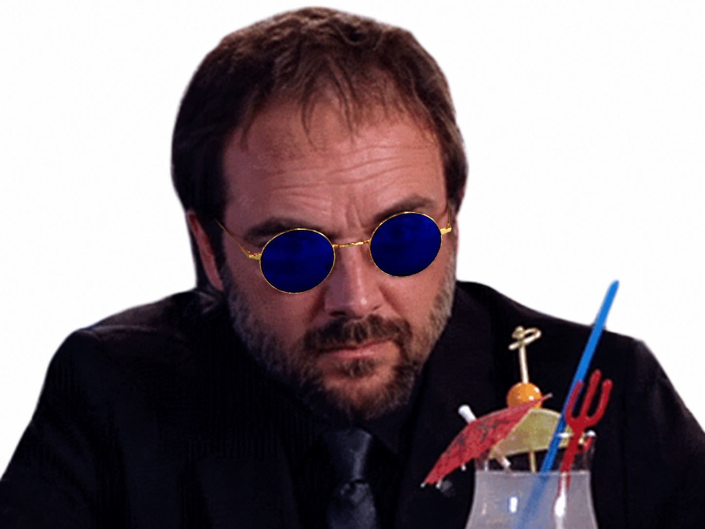 Sticker supernatural crowley lunette lunettes cool par XDREAD