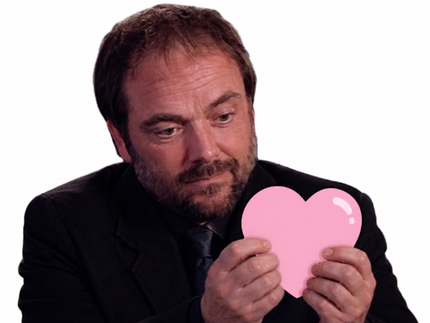 Sticker supernatural crowley coeur amour love tendresse par XDREAD