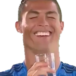 Sticker christiano ronaldo verre par Baka30