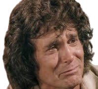 Sticker charles ingalls landon ouin pleure triste par Baka30