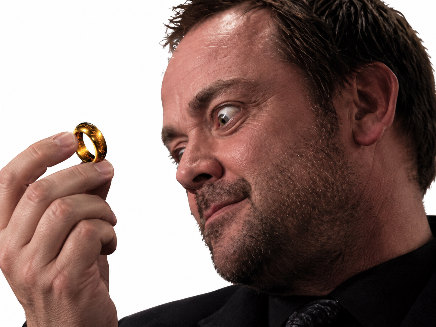 Sticker supernatural crowley anneau lotr seigneurdesanneaux gollum par XDREAD