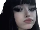 goth gothique blase bof mouais ok dubitative grunge fille femme meuf alt doute gothic knifos
