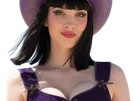 lera abova one piece live action nico robin cheveux noir frange fic bloop chapeau violet