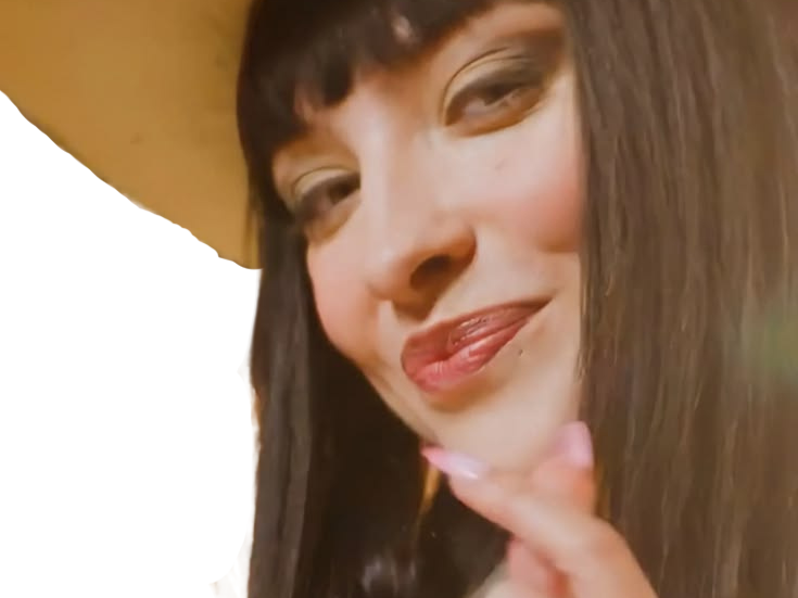 Sticker lera abova one piece live action nico robin cheveux noir frange fic bloop chapeau blanc par Bl0op