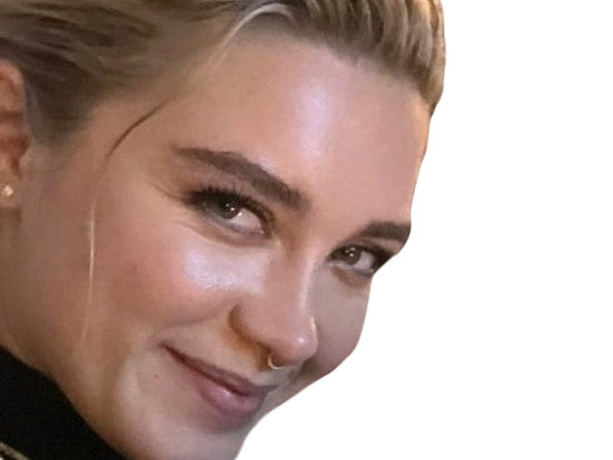 Sticker florence pugh yelena belova thunderbolts actrice britannique anglaise blonde cheveux courts yeux verts femme par PubliusOvidius