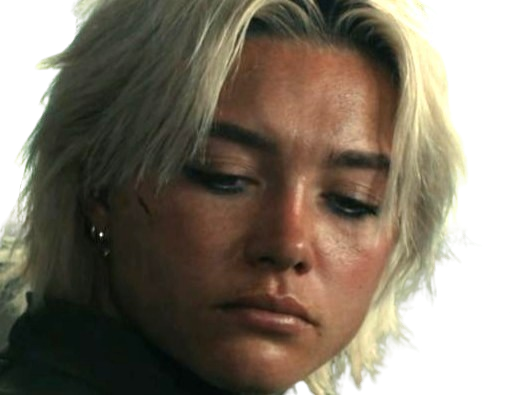 Sticker florence pugh yelena belova thunderbolts actrice britannique anglaise blonde cheveux courts yeux verts femme par PubliusOvidius