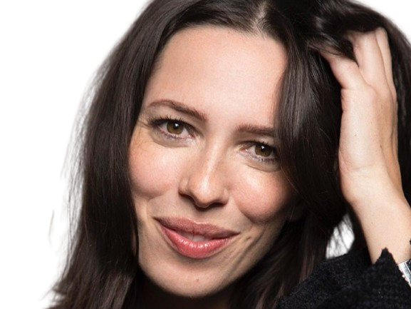 Sticker rebecca hall actrice femme anglaise britannique brune trentaine trentenaire yeux marron par PubliusOvidius