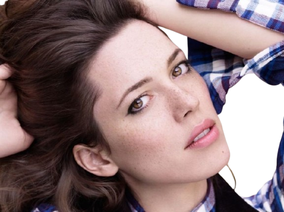 Sticker rebecca hall actrice femme anglaise britannique brune trentaine trentenaire yeux marron par PubliusOvidius