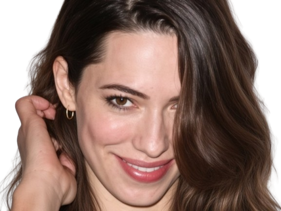 Sticker rebecca hall actrice femme anglaise britannique brune trentaine trentenaire yeux marron par PubliusOvidius