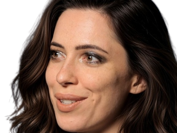 Sticker rebecca hall actrice femme anglaise britannique brune trentaine trentenaire yeux marron par PubliusOvidius