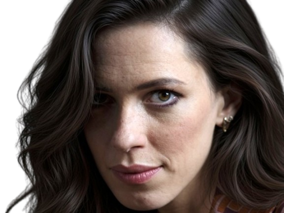Sticker rebecca hall actrice femme anglaise britannique brune trentaine trentenaire yeux marron par PubliusOvidius