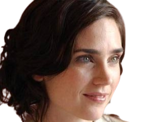 Sticker jennifer connelly actrice brune yeux verts hulk americaine trentaine trentenaire annee 2003 par PubliusOvidius