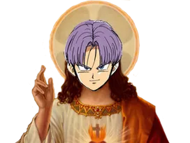Sticker jesus christ dbz dragon ball trunks deishi par Deishi