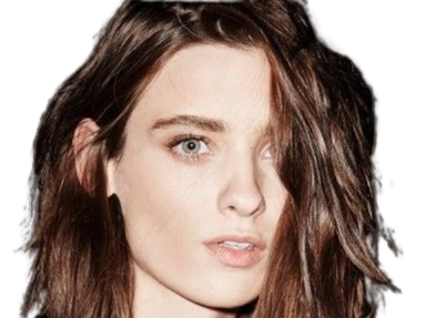 Sticker carolina thaler mannequin femme bresilienne jeune brune yeux bleus vingtaine vingtenaire par PubliusOvidius
