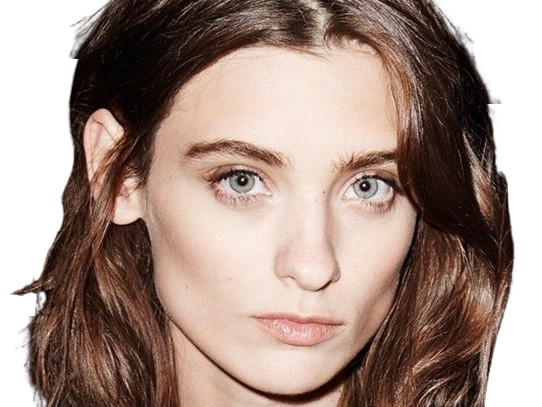 Sticker carolina thaler mannequin femme bresilienne jeune brune yeux bleus vingtaine vingtenaire par PubliusOvidius