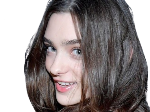 Sticker carolina thaler mannequin femme bresilienne jeune brune yeux bleus vingtaine vingtenaire par PubliusOvidius