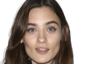 Sticker carolina thaler mannequin femme bresilienne jeune brune yeux bleus vingtaine vingtenaire par PubliusOvidius