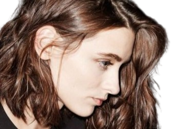 Sticker carolina thaler mannequin femme bresilienne jeune brune yeux bleus vingtaine vingtenaire par PubliusOvidius