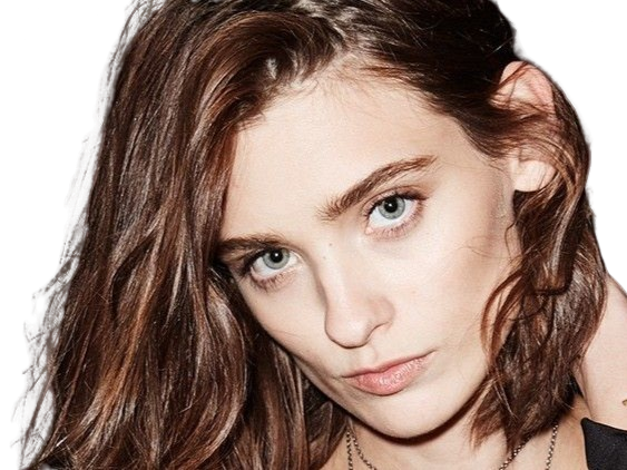 Sticker carolina thaler mannequin femme bresilienne jeune brune yeux bleus vingtaine vingtenaire par PubliusOvidius