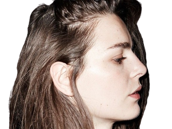 Sticker carolina thaler mannequin femme bresilienne jeune brune yeux bleus vingtaine vingtenaire par PubliusOvidius
