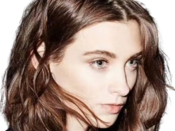 Sticker carolina thaler mannequin femme bresilienne jeune brune yeux bleus vingtaine vingtenaire par PubliusOvidius