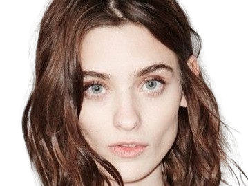 Sticker carolina thaler mannequin femme bresilienne jeune brune yeux bleus vingtaine vingtenaire par PubliusOvidius