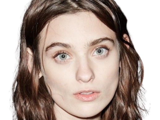 Sticker carolina thaler mannequin femme bresilienne jeune brune yeux bleus vingtaine vingtenaire par PubliusOvidius