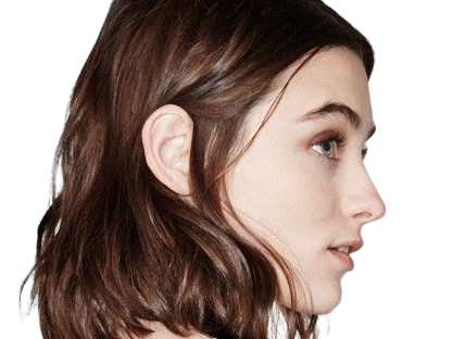 Sticker carolina thaler mannequin femme bresilienne jeune brune yeux bleus vingtaine vingtenaire par PubliusOvidius