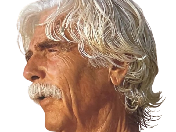 Sticker sam elliott acteur americain vieux homme cheveux blancs moustache par PubliusOvidius