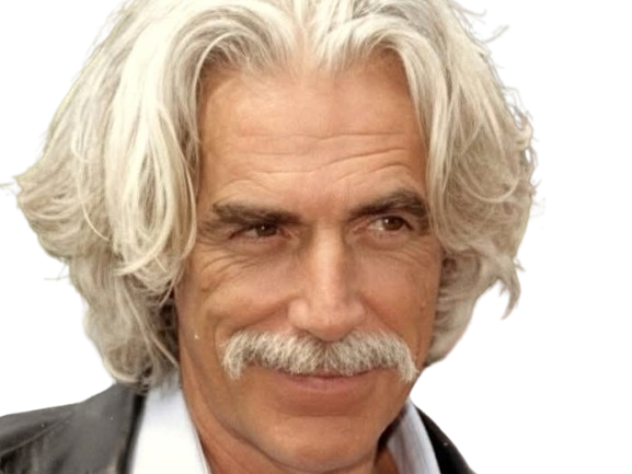 Sticker sam elliott acteur americain vieux homme cheveux blancs moustache par PubliusOvidius