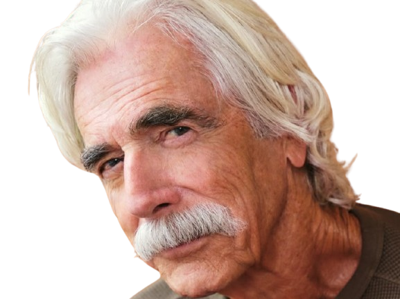 Sticker sam elliott acteur americain vieux homme cheveux blancs moustache par PubliusOvidius